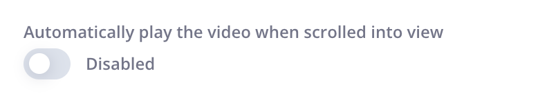 Auto Play on Scroll