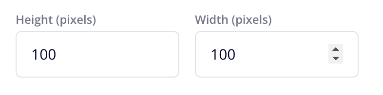Height and Width