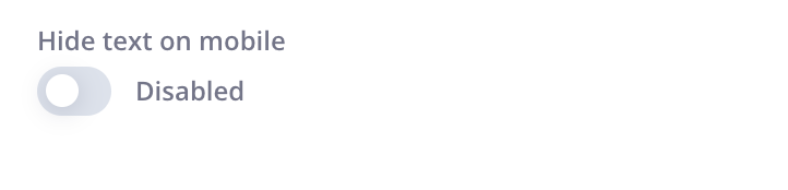 Hide Text on Mobile