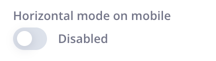 Horizontal Mode Mobile