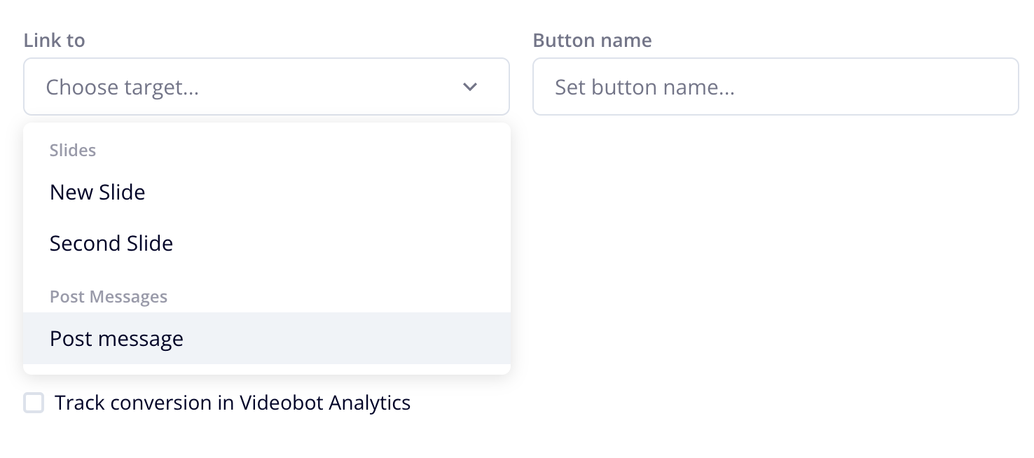 Post Message button
