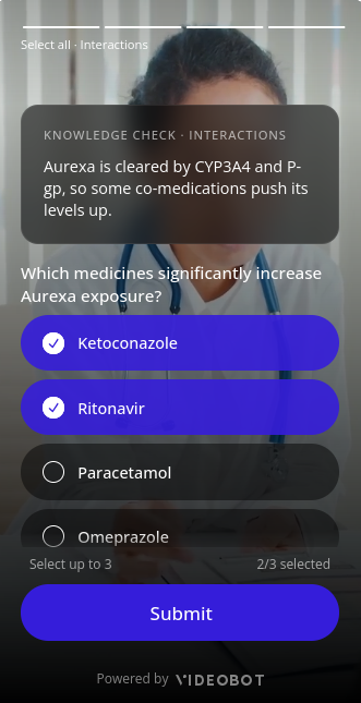 Question in the player
