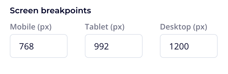 Screen Breakpoints