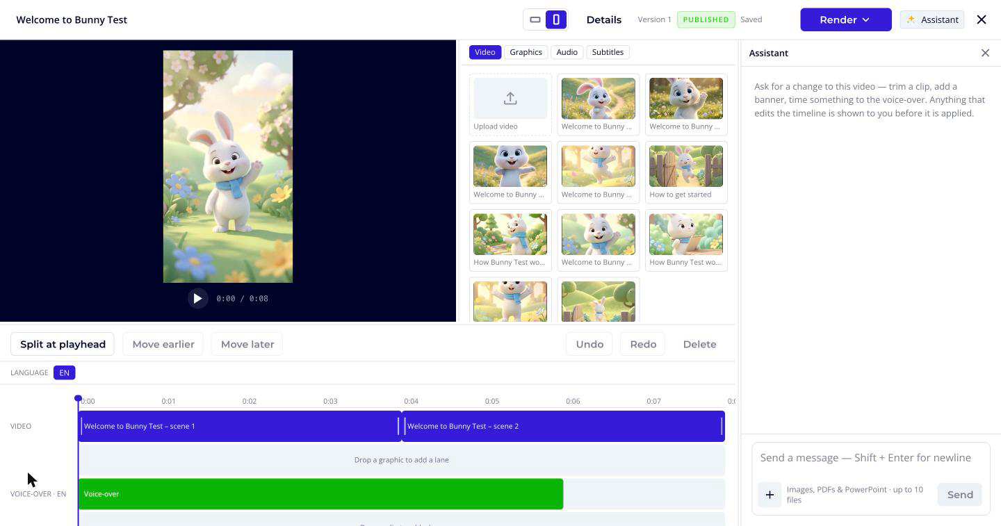 Media Studio editor