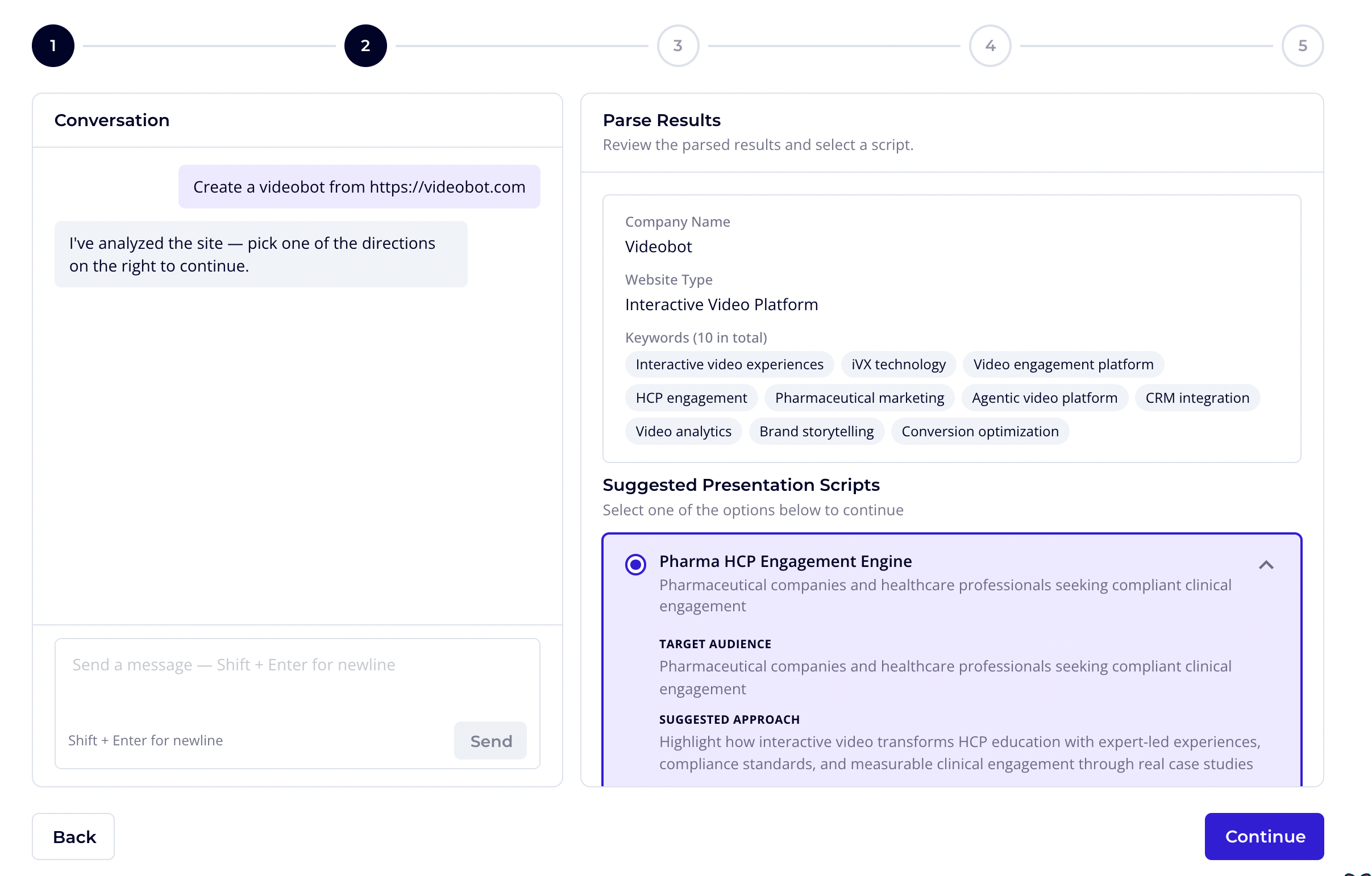 Step 2 — Parse results