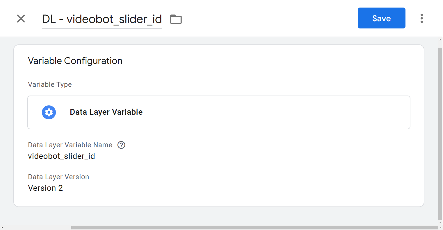 Videobot Slider ID Variable