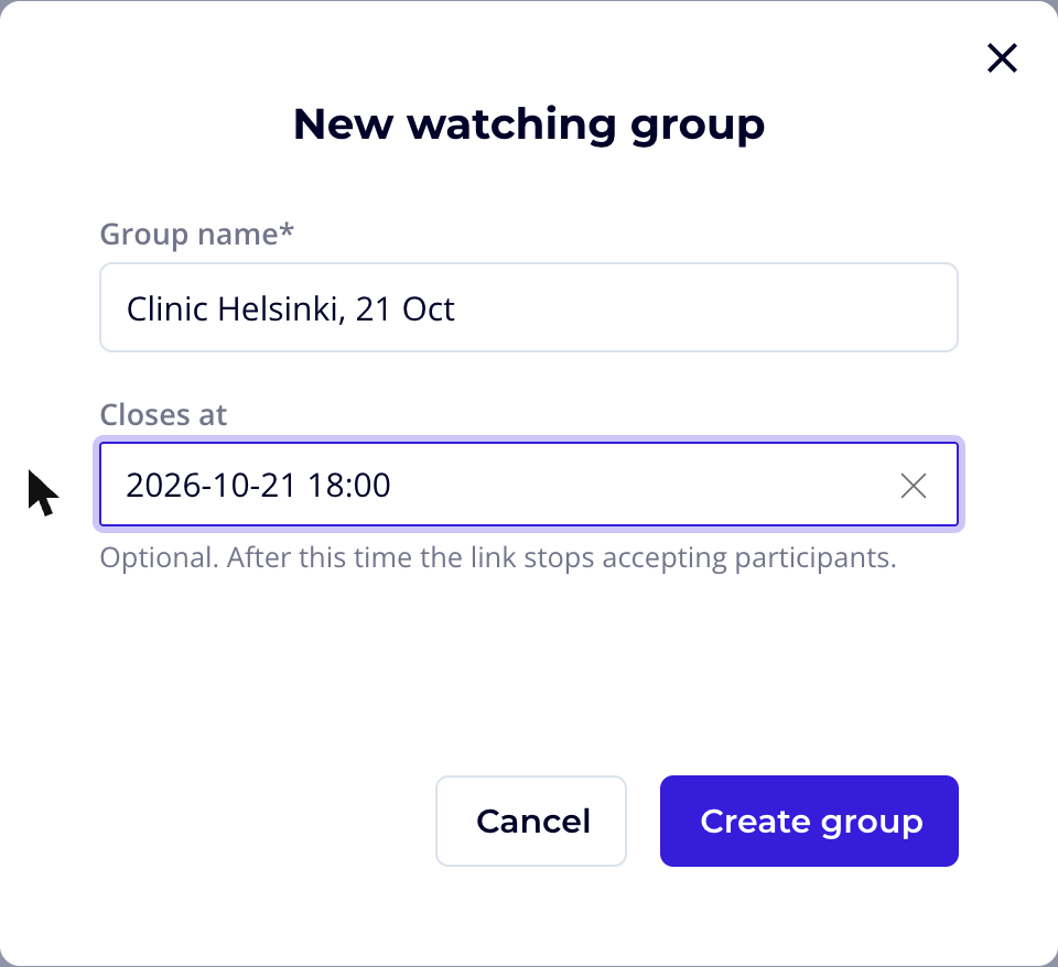 New watching group